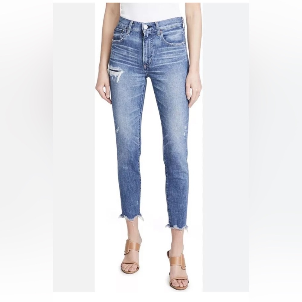 $370 Moussy Vintage Women's Blue Hammond High Rise Skinny Jeans Pants Size 26 E